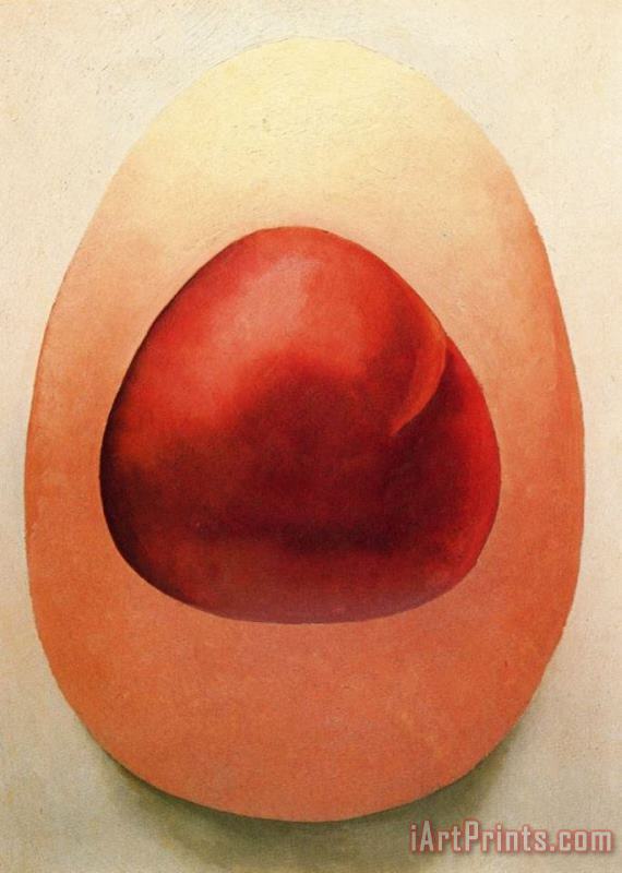 Georgia O'keeffe Red And Pink Rocks Art Painting