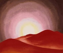 Georgia O'keeffe Red Hills Lake George