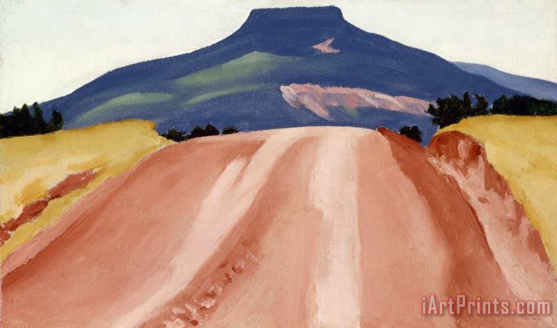 Georgia O'keeffe Road to Pedernal, 1941 Art Painting