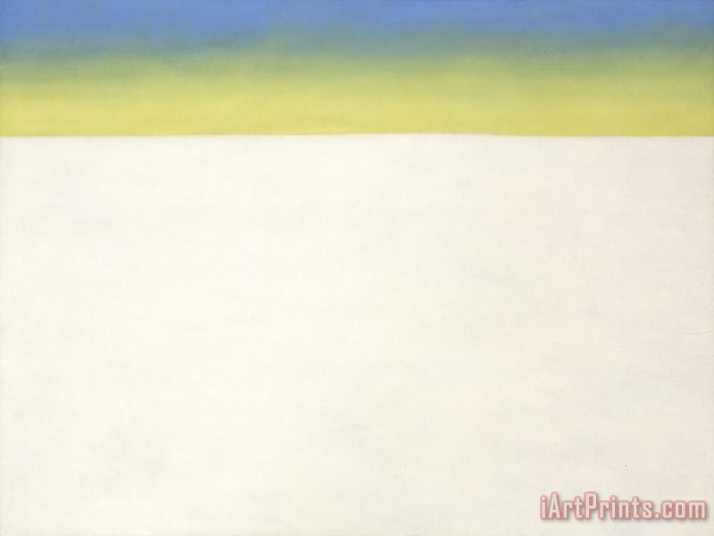 Georgia O'keeffe Sky Above The Flat White Cloud Ii, 1960 1964 Art Painting