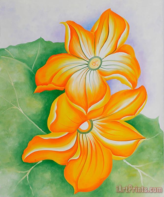 Georgia O'keeffe Squash Blossoms Art Print