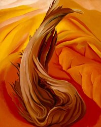 Georgia O'keeffe Stamp in Red Hills