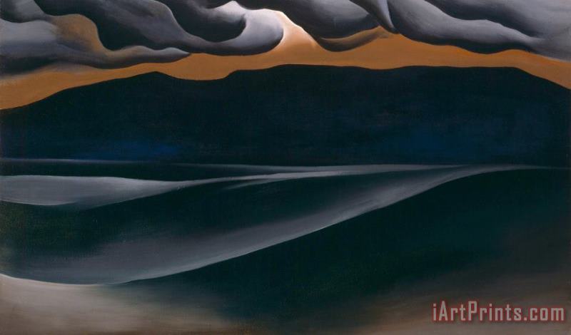 Georgia O'Keeffe Storm Cloud, Lake George Art Painting
