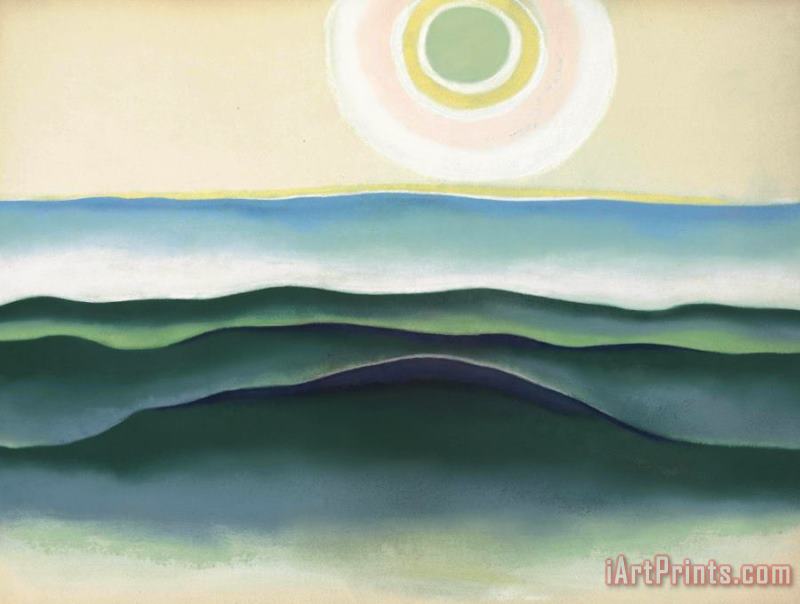 Georgia O'keeffe Sun Water Maine, 1922 Art Painting