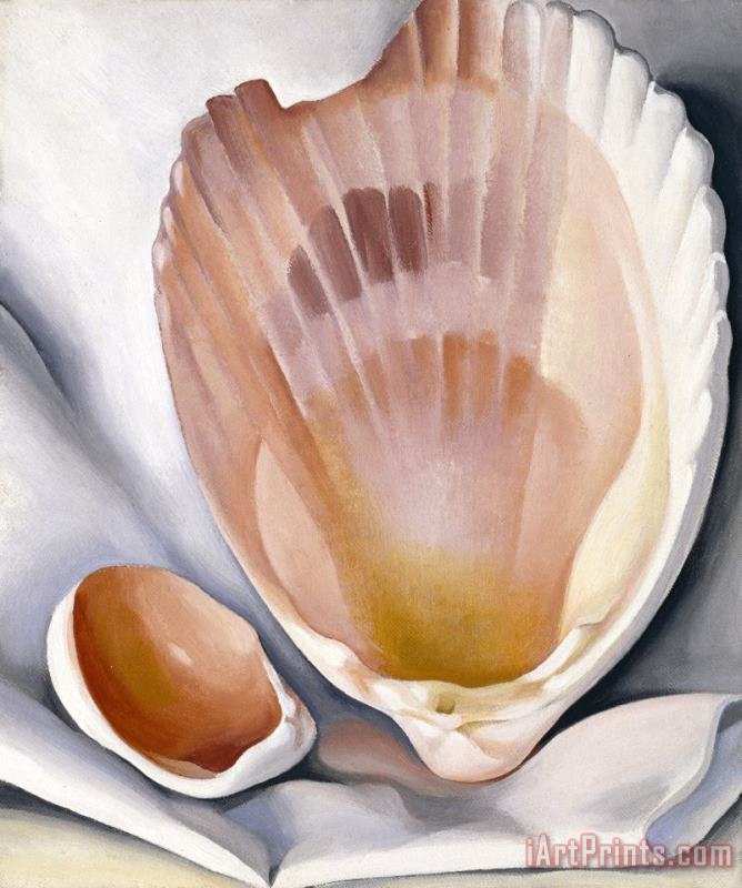 Georgia O'keeffe Two Pink Shellspink Shell, 1937 Art Painting