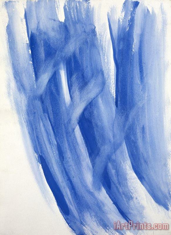 Georgia O'keeffe Untitled (abstraction Blue Lines Ii), 1970s Art Print