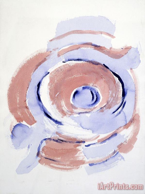 Georgia O'keeffe Untitled (abstraction Orange And Blue Spiral), 1970s Art Print