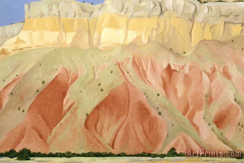 Untitled (red And Yellow Cliffs), 1940 painting - Georgia O'keeffe Untitled (red And Yellow Cliffs), 1940 Art Print