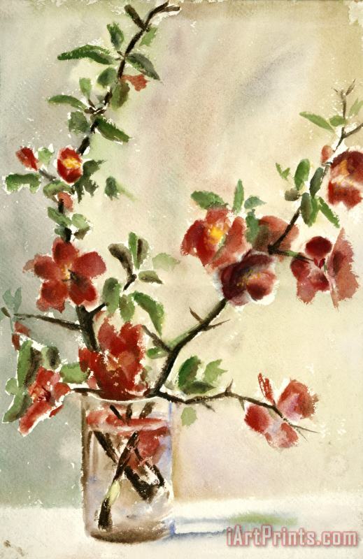 Untitled (vase of Flowers) painting - Georgia O'Keeffe Untitled (vase of Flowers) Art Print