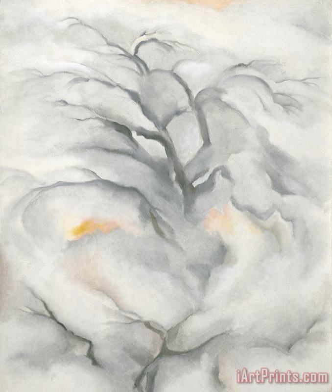Georgia O'keeffe Winter Trees, Abiquiu I, 1950 Art Print