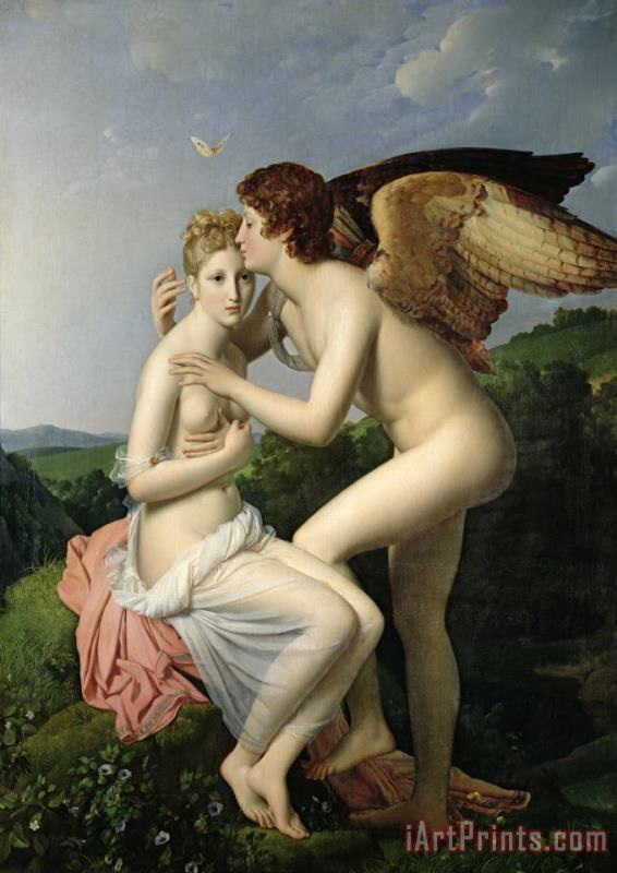Psyche Receiving the First Kiss of Cupid painting - Gerard Psyche Receiving the First Kiss of Cupid Art Print