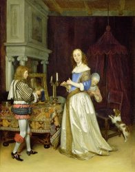 Gerard ter Borch  A Lady at Her Toilet
