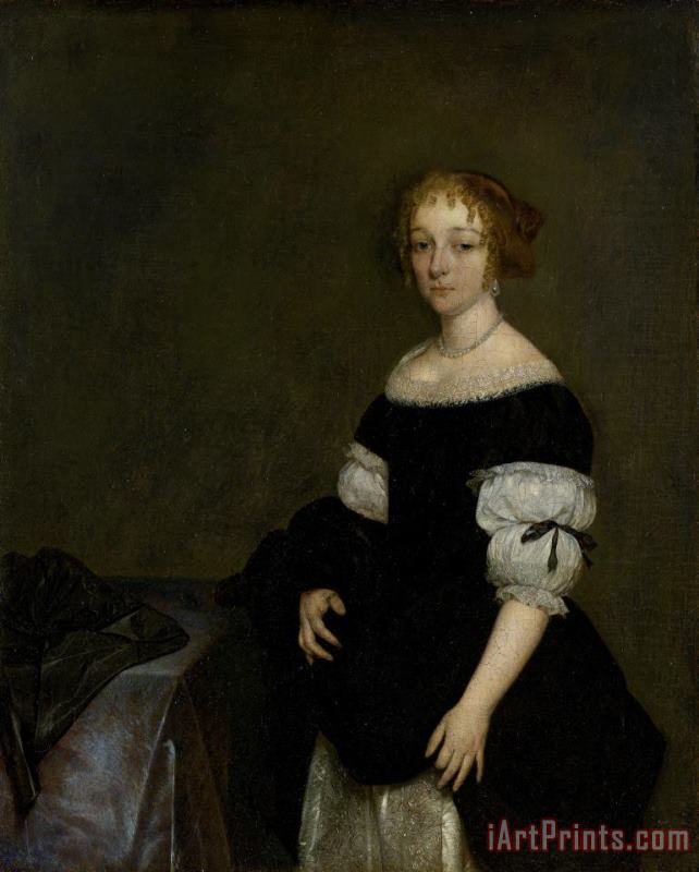 Gerard ter Borch Aletta Pancras (1649 1707) Wife of Francois De Vicq Art Painting
