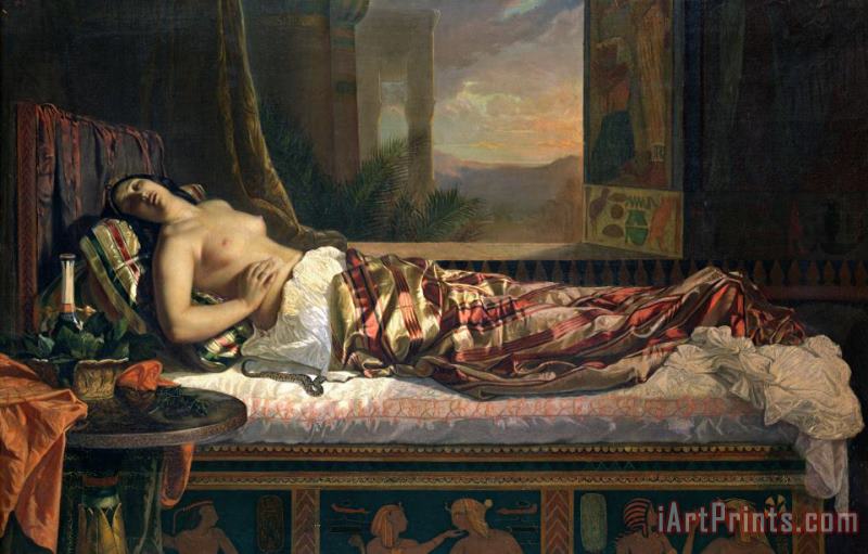 The Death of Cleopatra painting - German von Bohn The Death of Cleopatra Art Print