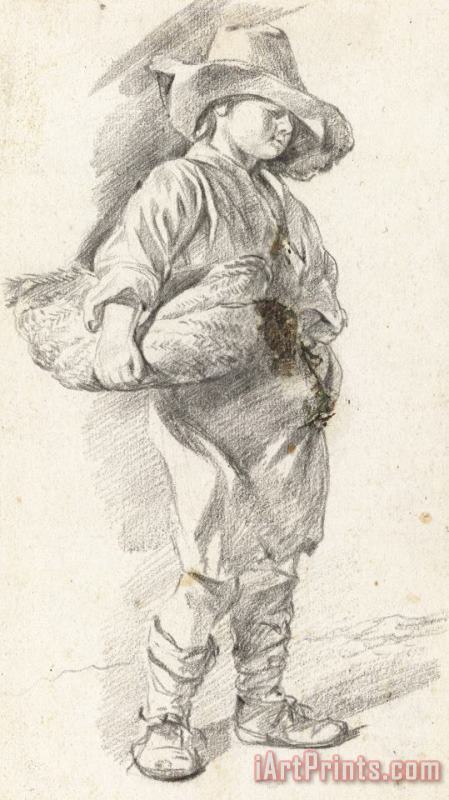 Little Boy with Basket painting - Gerrit Adriaensz. Berckheyde Little Boy with Basket Art Print