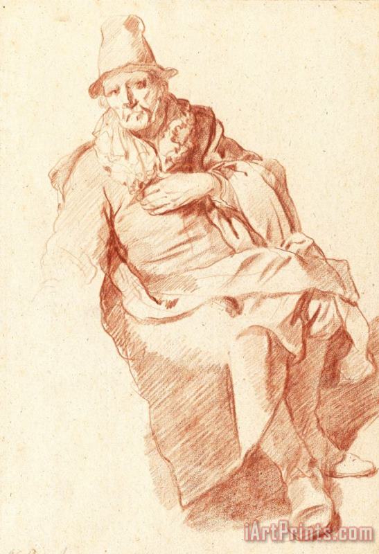 Sitting Old Man painting - Gerrit Adriaensz. Berckheyde Sitting Old Man Art Print
