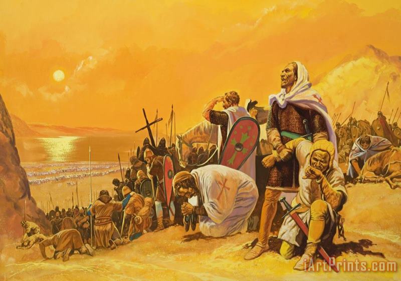 The Crusades painting - Gerry Embleton The Crusades Art Print