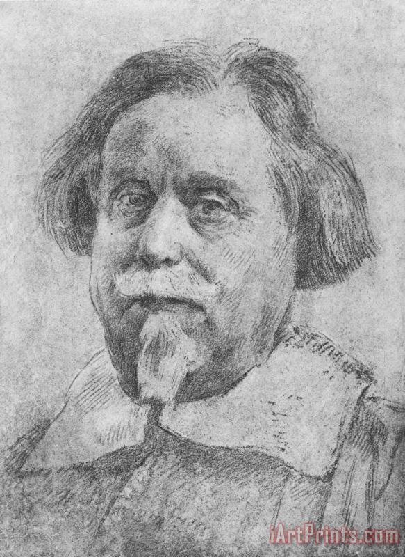 Gian Lorenzo Bernini Portrait of a Man with a Moustache Art Painting