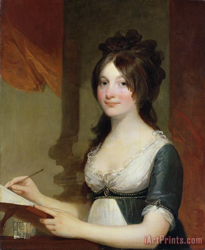 Gilbert Stuart Portrait of a Young Woman Art Painting