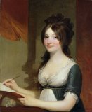 Portrait of a Young Woman of The Fortesque Family of Devon Paintings - Portrait of a Young Woman by Gilbert Stuart