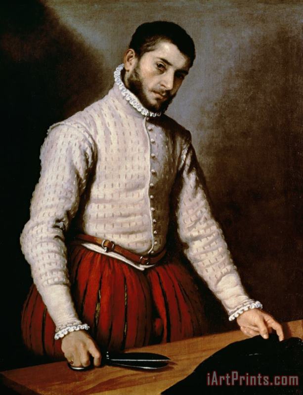 The Tailor painting - Giovanni Battista Moroni The Tailor Art Print