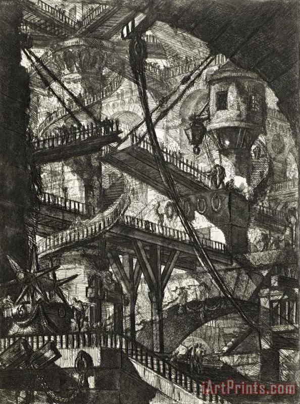Giovanni Battista Piranesi The Drawbridge, Plate VII From The Series Carceri D'invenzione Art Painting