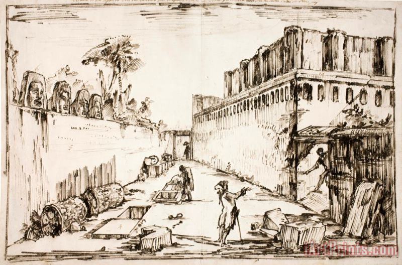 Giovanni Battista Piranesi The Tomb of The Istacidi, Pompeii Art Print