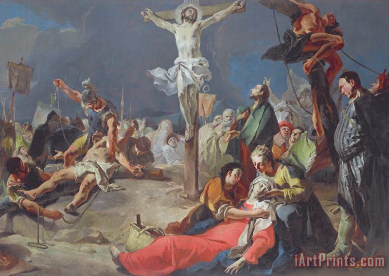 Giovanni Battista Tiepolo The Crucifixion Art Painting