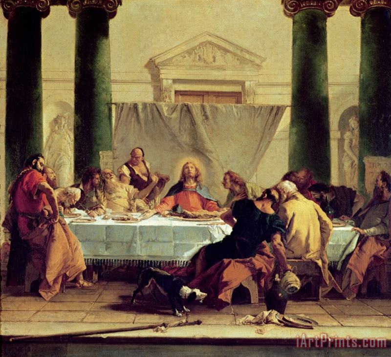 The Last Supper painting - Giovanni Battista Tiepolo The Last Supper Art Print