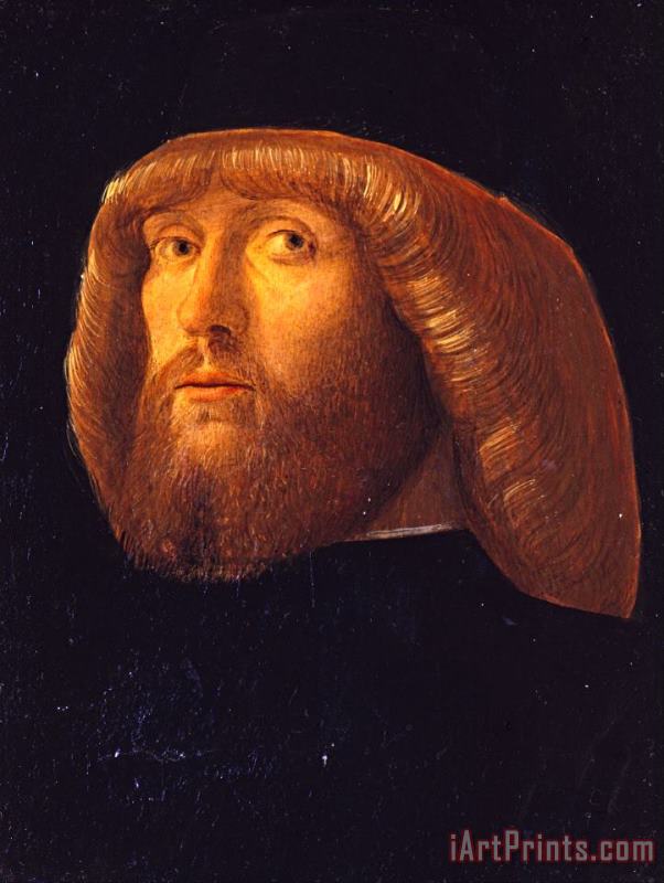 Giovanni Bellini A Bearded Man Art Print