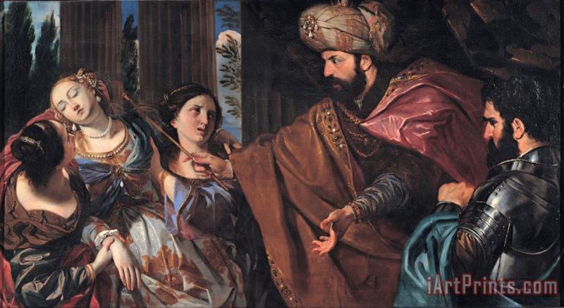 Esther Before Ahasuerus painting - Giovanni Bonati Esther Before Ahasuerus Art Print