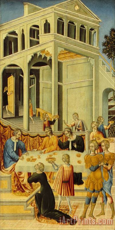 Giovanni di Paolo Salome Asking Herod for The Head of Saint John The Baptist Art Painting