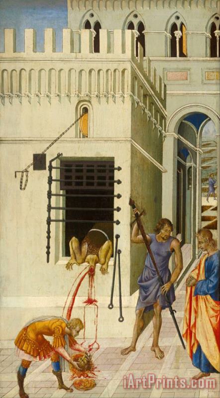 Giovanni di Paolo The Beheading of Saint John The Baptist Art Painting