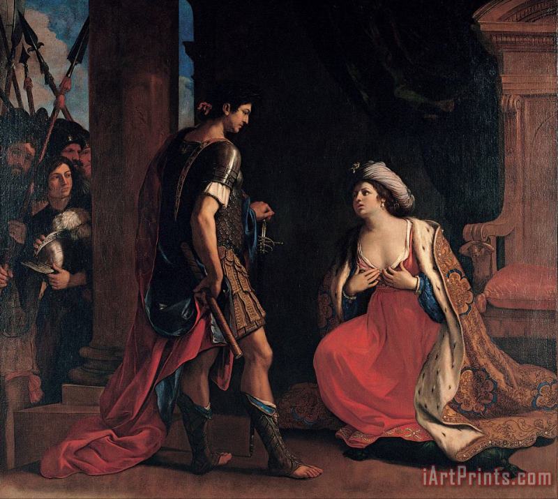 Cleopatra And Octavian painting - Giovanni F. Barbieri Cleopatra And Octavian Art Print