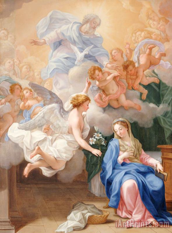 Giovanni Odazzi The Annunciation Art Painting