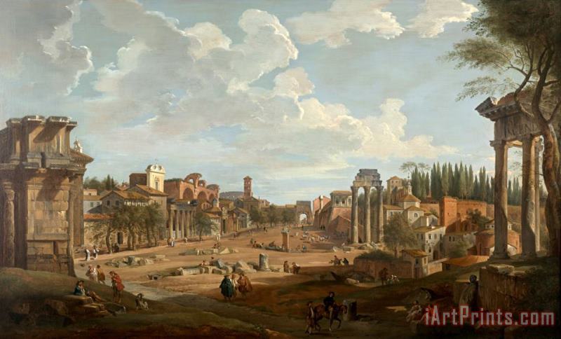 View of Rome painting - Giovanni Paolo Panini View of Rome Art Print
