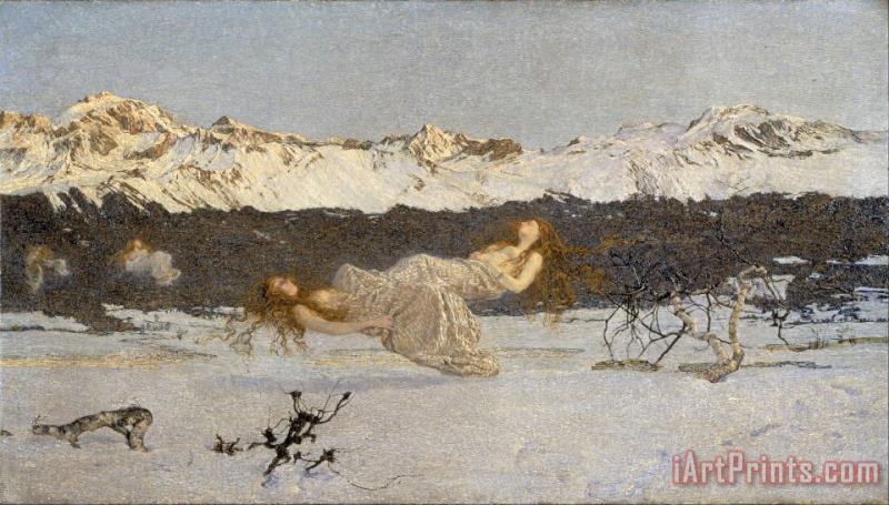 The Punishment of Lust painting - Giovanni Segantini The Punishment of Lust Art Print