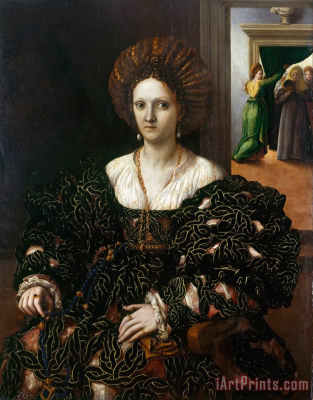 Margherita Paleologo (1510 66) painting - Giulio Romano Margherita Paleologo (1510 66) Art Print