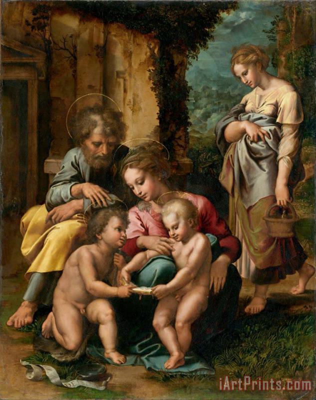 Giulio Romano The Holy Family Art Painting