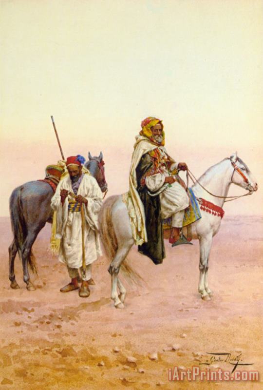 A Rest in The Desert painting - Giulio Rosati A Rest in The Desert Art Print