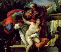 Giuseppe Bartolomeo Chiari Susanna And The Elders painting