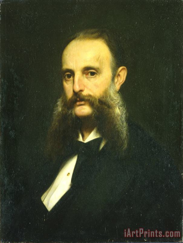 Portrait of Gian Giacomo Poldi Pezzoli painting - Giuseppe Bertini Portrait of Gian Giacomo Poldi Pezzoli Art Print