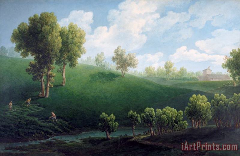 Giuseppe Pietro Bagetti Fantastic Landscape Art Print