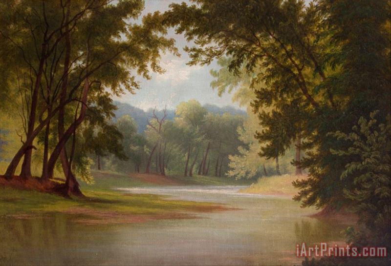 The Mill Creek painting - Godfrey Frankenstein The Mill Creek Art Print