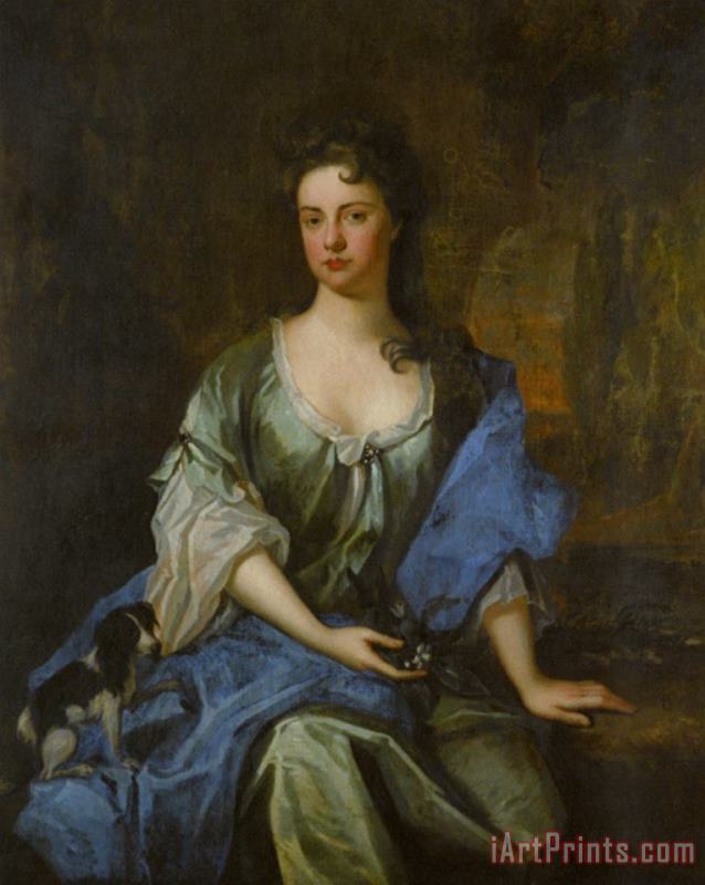 Godfrey Kneller Portrait of Joane, Wife of Arthur Ayshford Art Painting