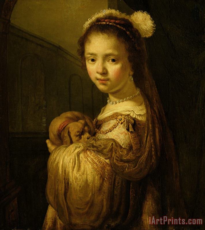 Govaert Flinck Picture of a Young Girl Art Painting