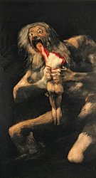 Goya Saturn Devouring one of his Children