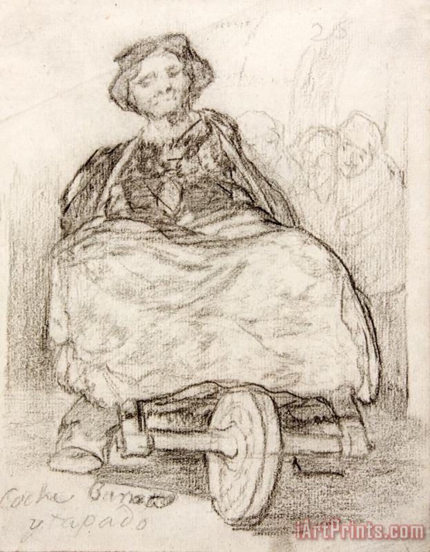 Goya, Francisco De Cheap Covered Coach Art Painting