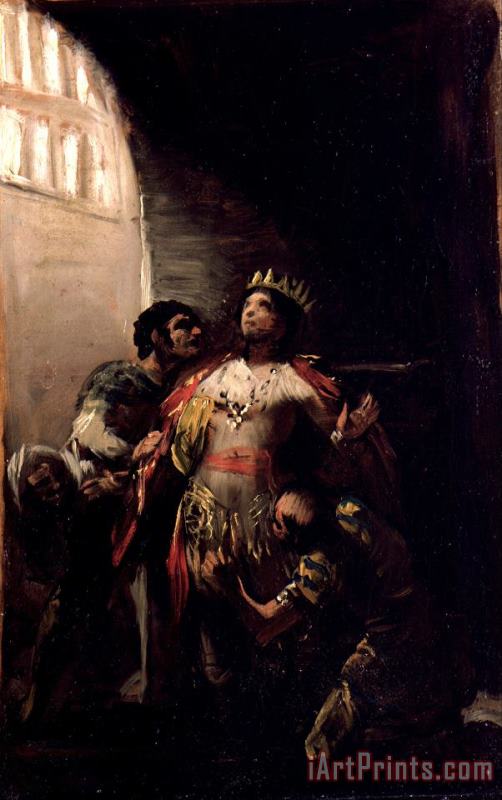 Goya Y Lucientes, Francisco St Hermenegild in Prision Art Painting