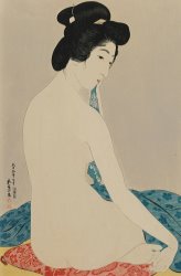 Goyo Hashiguchi Woman After A Bath Taisho Era painting
